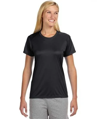 NW3201 A4 Women's Cooling Performance Crew T-Shirt in Black
