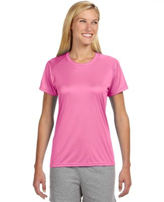 NW3201 A4 Women's Cooling Performance Crew T-Shirt in Pink