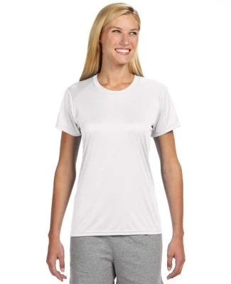 NW3201 A4 Women's Cooling Performance Crew T-Shirt in White