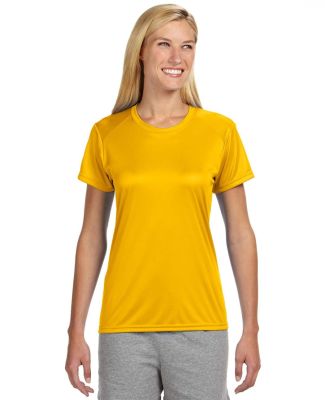 NW3201 A4 Women's Cooling Performance Crew T-Shirt in Gold