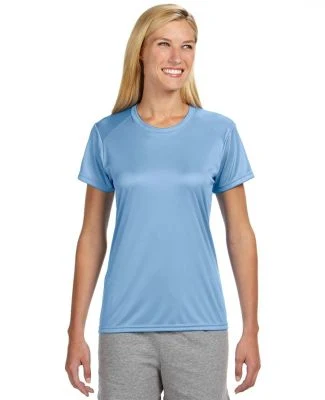 NW3201 A4 Women's Cooling Performance Crew T-Shirt in Light blue