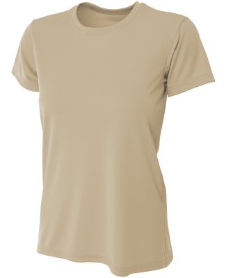 NW3201 A4 Women's Cooling Performance Crew T-Shirt in Sand