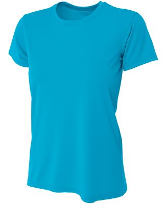 NW3201 A4 Women's Cooling Performance Crew T-Shirt in Electric blue