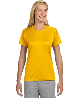 NW3201 A4 Women's Cooling Performance Crew T-Shirt GOLD