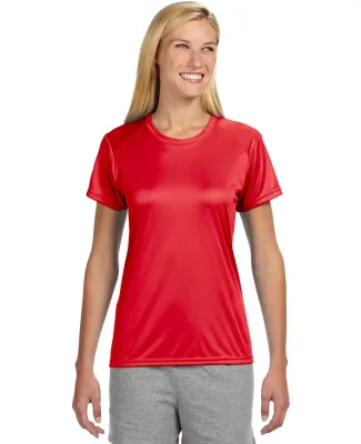 NW3201 A4 Women's Cooling Performance Crew T-Shirt SCARLET