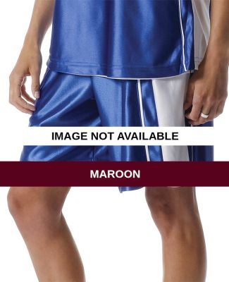 NW5003 A4 Ladies Dazzle Paneled Short Maroon