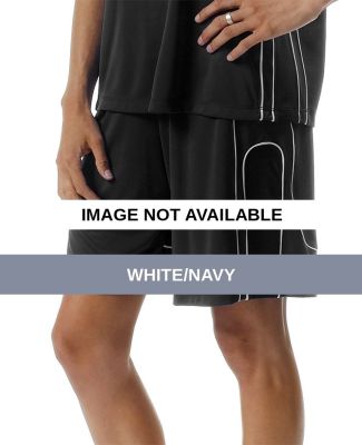 NW5285 A4 Moisture Management Game Short White/Navy