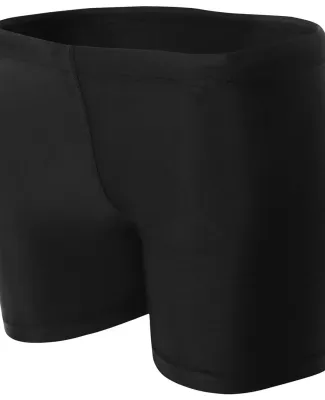 NW5313 A4 Women's 4" Compression Short BLACK