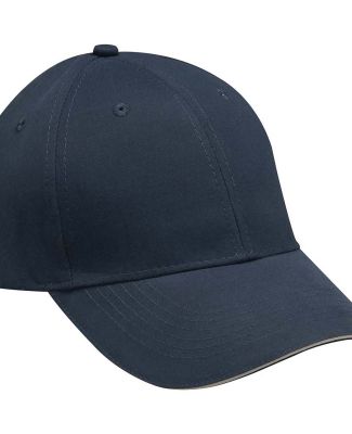 PE102 Adams Polyester Performer Cap in Navy/ khaki