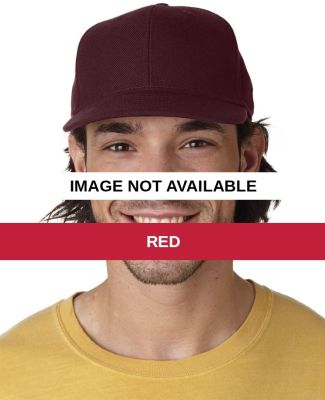 S132 Badger Pro Wool Adjustable Cap Red