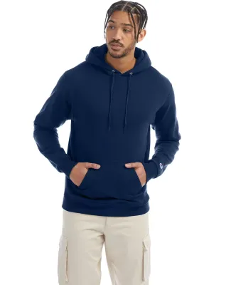 Champion S700 Logo 50/50 Pullover Hoodie in Late night blue
