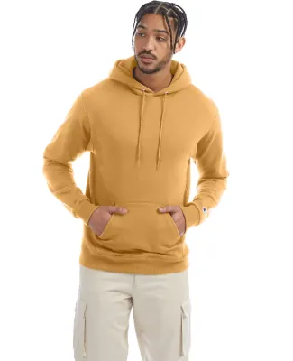 Champion S700 Logo 50/50 Pullover Hoodie in Gold glint