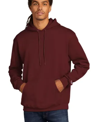 Champion S700 Logo 50/50 Pullover Hoodie in Maroon