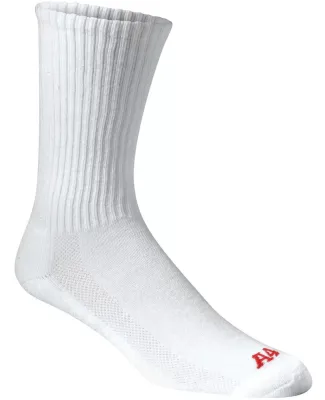 S8004 A4 Performance Crew Socks WHITE