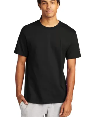 T425 Champion Adult Short-Sleeve T-Shirt T525C in Black