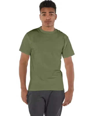 T425 Champion Adult Short-Sleeve T-Shirt T525C in Fresh olive