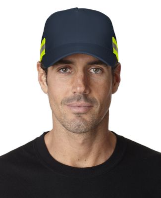 TR102 Adams Trucker Reflector High-Visibility Cons in Navy