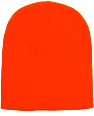 Y1500 Yupoong Heavyweight Knit Cap in Blaze orange