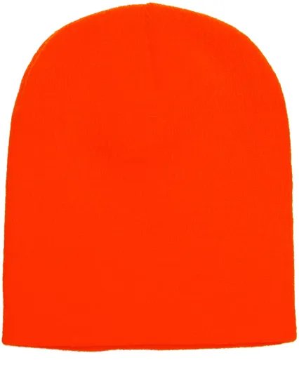 Y1500 Yupoong Heavyweight Knit Cap in Blaze orange