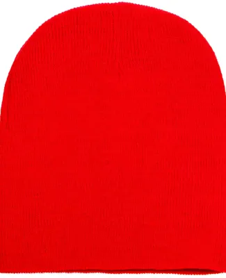 Y1500 Yupoong Heavyweight Knit Cap in Red