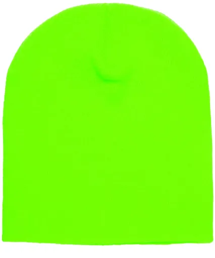 Y1500 Yupoong Heavyweight Knit Cap in Safety green
