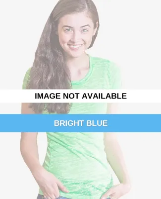 H03 In Your Face Apparel Women's Jr. Neon Burnout  Bright Blue