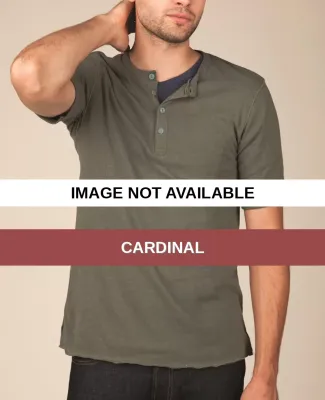 Alternative Apparel Retro Jersey Short Sleeve Henl Cardinal