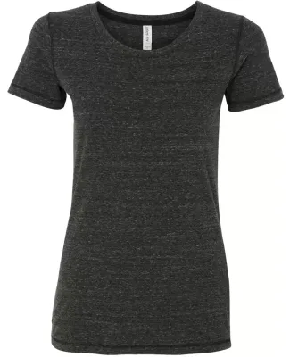 W1101 All Sport Ladies' Fitted Triblend T-Shirt Charcoal Heather Triblend
