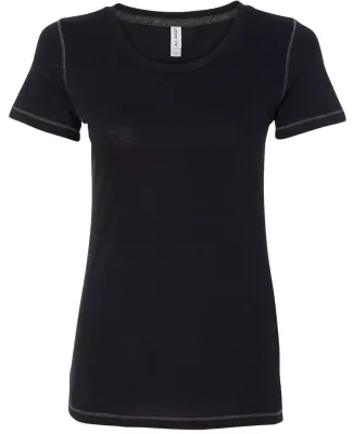 W1101 All Sport Ladies' Fitted Triblend T-Shirt Solid Black Triblend