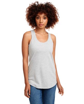 Next Level 6933 The Terry Racerback Tank in Heather grey