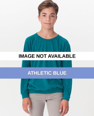 RSATR294 Youth Tri-Blend Raglan Pullover Athletic Blue