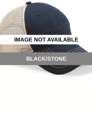 ZK641 Zkapz - Soft Mesh Trucker Cap Black/Stone