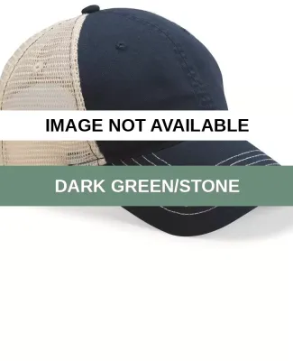 ZK641 Zkapz - Soft Mesh Trucker Cap Dark Green/Stone