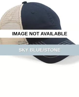 ZK641 Zkapz - Soft Mesh Trucker Cap Sky Blue/Stone