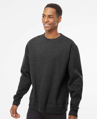 SS3000 Independent Trading Co. Crewneck Sweatshirt in Charcoal heather