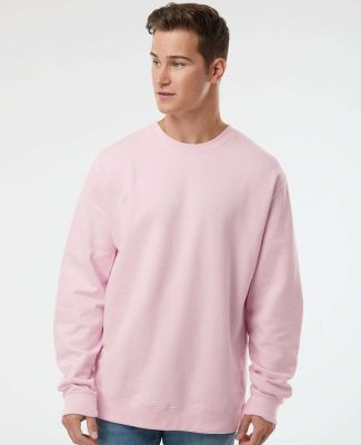SS3000 Independent Trading Co. Crewneck Sweatshirt in Light pink