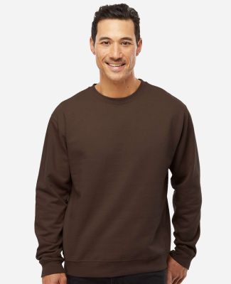SS3000 Independent Trading Co. Crewneck Sweatshirt in Brown