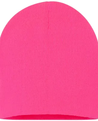 SP08 Sportsman 8 Inch Knit Beanie  in Neon pink