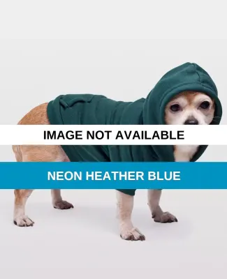 American Apparel F997 Flex Fleece Dog Zip Hoody Neon Heather Blue