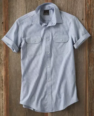 B9265 Burnside - Dobby-Stripe Short Sleeve Shirt  Catalog