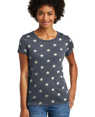 Alternative Apparel 01940E1 Ladies Ideal Vintage T in Stars