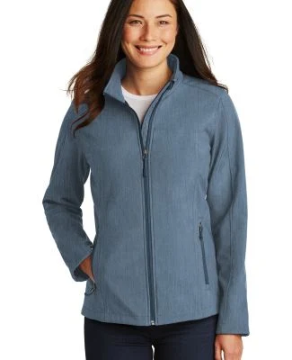  Port Authority L317 Ladies Core Soft Shell Jacket in Navy heather
