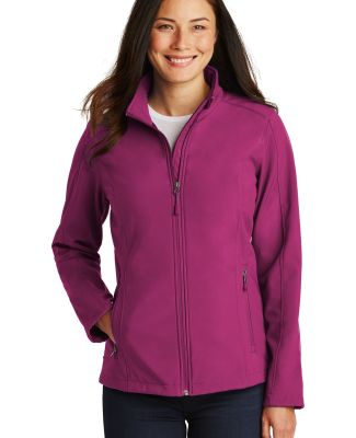  Port Authority L317 Ladies Core Soft Shell Jacket in Very berry