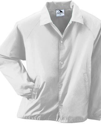 Augusta Sportswear 3100 Nylon Coach's Jacket - Lin in White