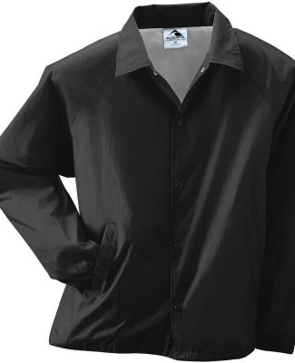 Augusta Sportswear 3100 Nylon Coach's Jacket - Lin in Black