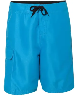 B9301 Burnside Solid Board Shorts Neon Blue