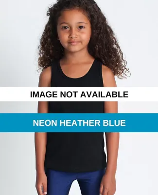 BB108 Kids Poly-Cotton Tank Neon Heather Blue