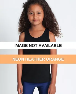 BB108 Kids Poly-Cotton Tank Neon Heather Orange