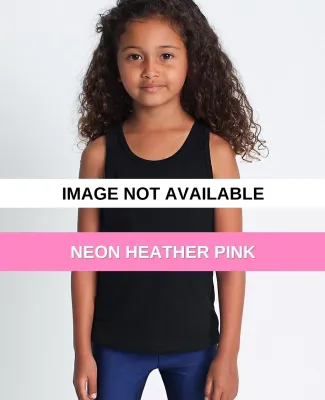 BB108 Kids Poly-Cotton Tank Neon Heather Pink