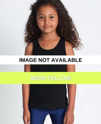 BB108 Kids Poly-Cotton Tank Neon Yellow